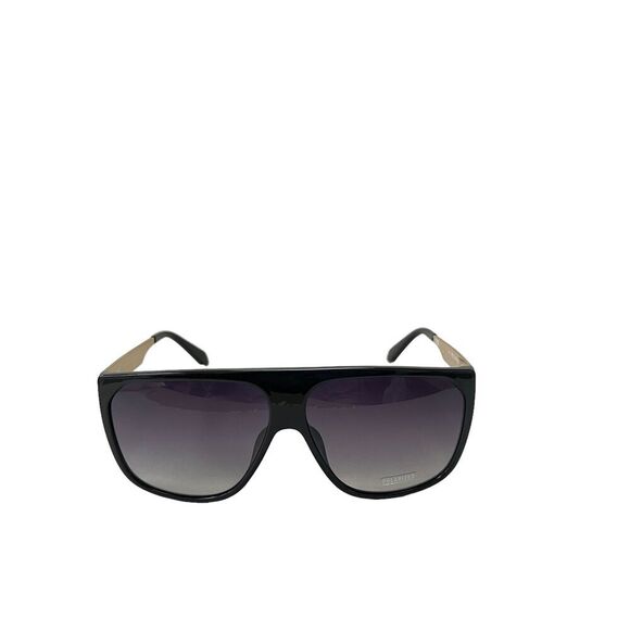 Quay Australia No Curfew Shield Sunglasses Black Smoke Polarized